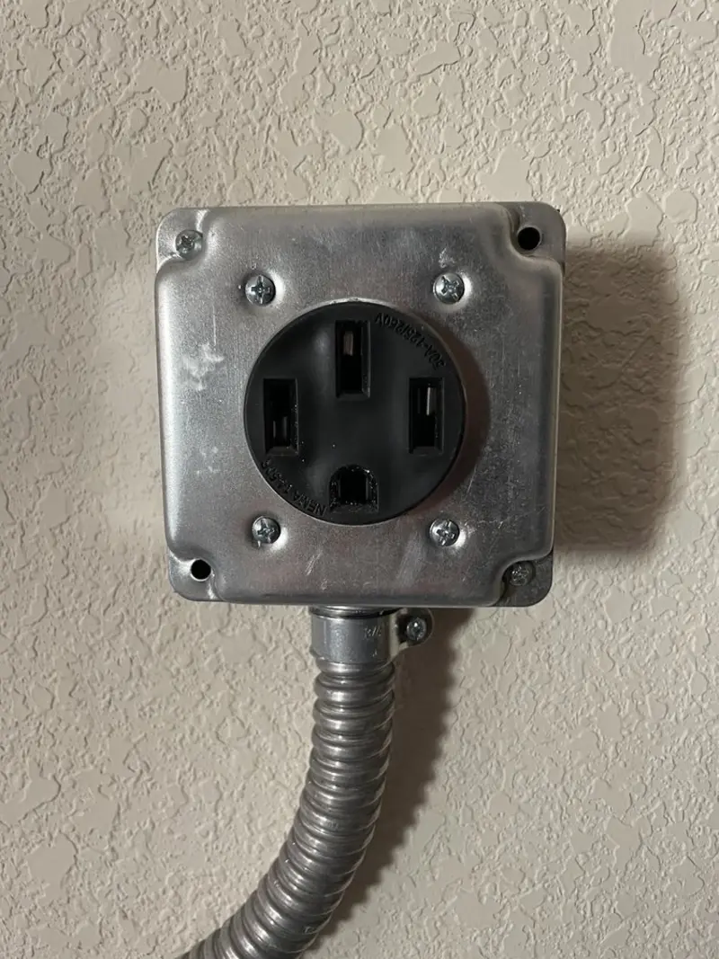 NEMA 14-50 outlet installed for Electrical Panel Upgrade in Bainbridge